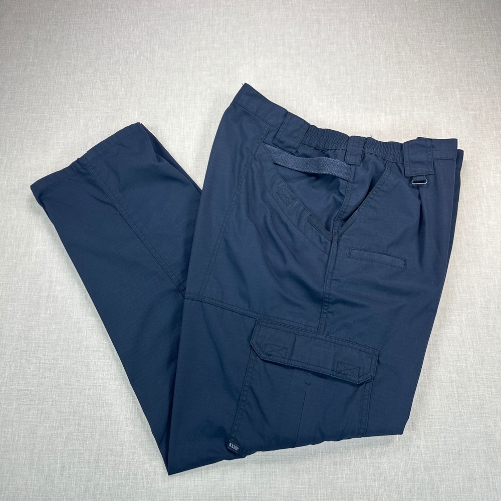5.11 Tactical Cargo Pants Mens 40x34 Blue 74273 Ripstop Tactical Series EUC - Picture 3 of 12